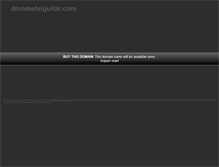 Tablet Screenshot of dmometalguitar.com